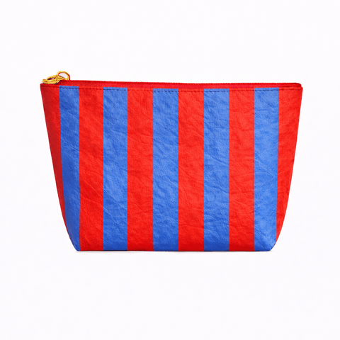 Birdie Stripe Cosmetic Bag - ascot + hart