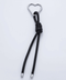 Black Leather Knot Cord Heart Bag Charm - ascot + hart
