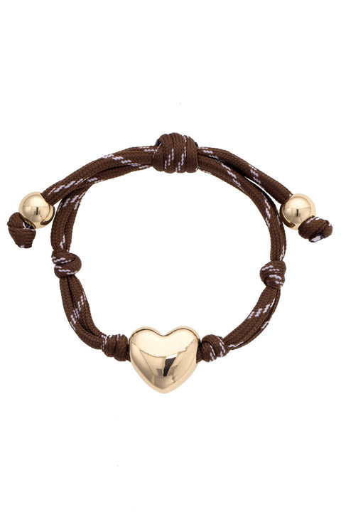 Blaine Puffy Heart Paracord Bracelet - ascot + hart