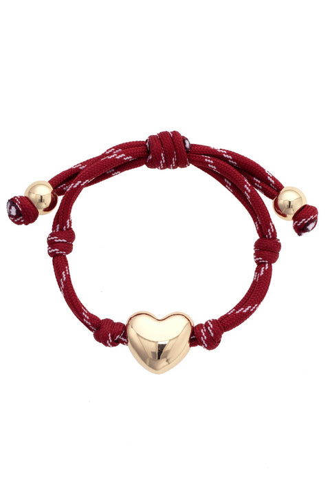 Blaine Puffy Heart Paracord Bracelet - ascot + hart