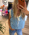 Blue Bay Gingham Birdie Top - ascot + hart