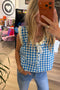 Blue Bay Gingham Birdie Top - ascot + hart