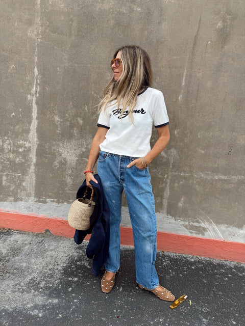 Bonjour Ringer Tee - ascot + hart