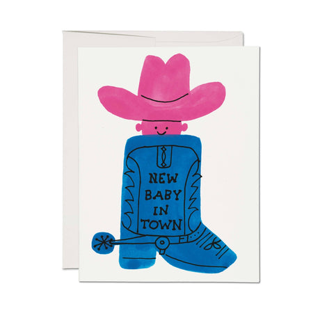 Boot Baby greeting card - ascot + hart