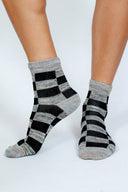 Boxy Checkered Ankle Socks - ascot + hart