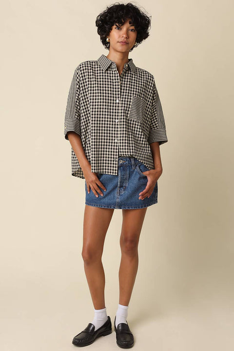 Brielle Gingham Blouse - ascot + hart