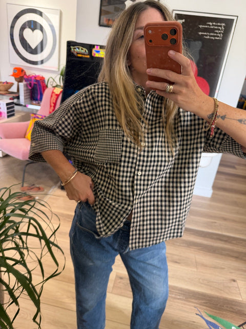 Brielle Gingham Blouse - ascot + hart