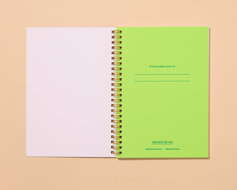 Broken Stripe Letterpress Spiral Notebook - ascot + hart