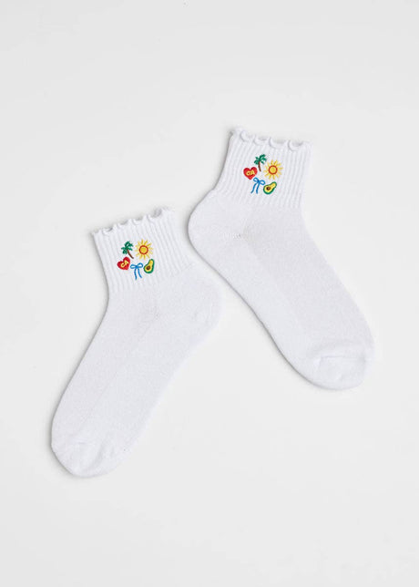 California Icons Ruffle Sock - ascot + hart