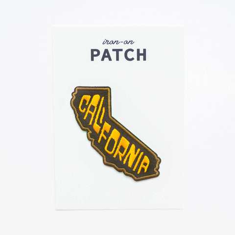 California State Embroidered Iron on Patch - ascot + hart