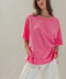 Callie Oversized Mineral Wash Tee - ascot + hart