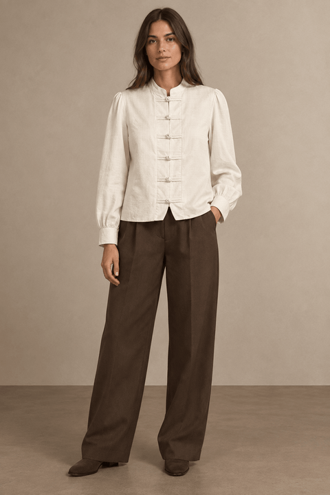 Camden Long Sleeve Blouse - ascot + hart