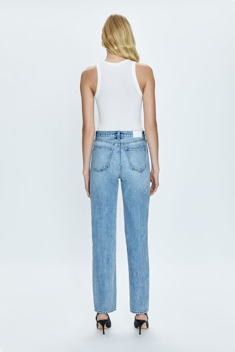 Cassie Super High Rise Straight Denim - ascot + hart