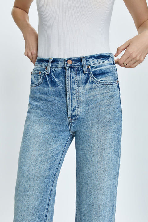 Cassie Super High Rise Straight Denim - ascot + hart