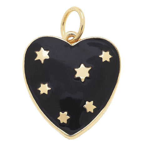Celestial Enamel Heart Charm - ascot + hart