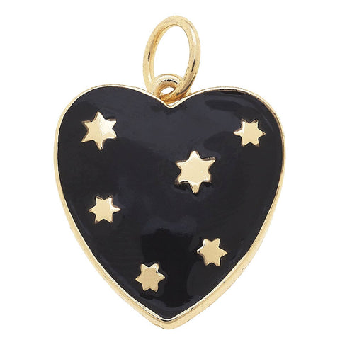 Celestial Enamel Heart Charm - ascot + hart