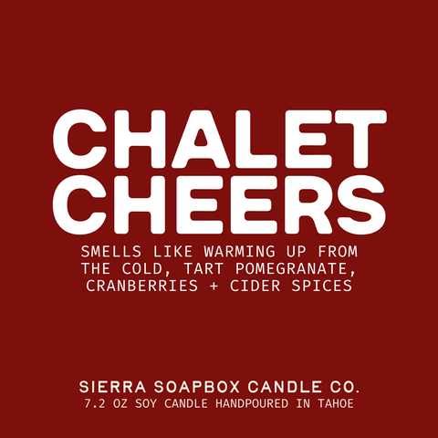 CHALET CHEERS CANDLE - [POMEGRANATE + CRANBERRY CIDER] - ascot + hart