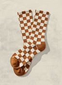 Checkerboard Crew Socks - ascot + hart