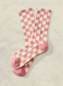 Checkerboard Crew Socks - ascot + hart