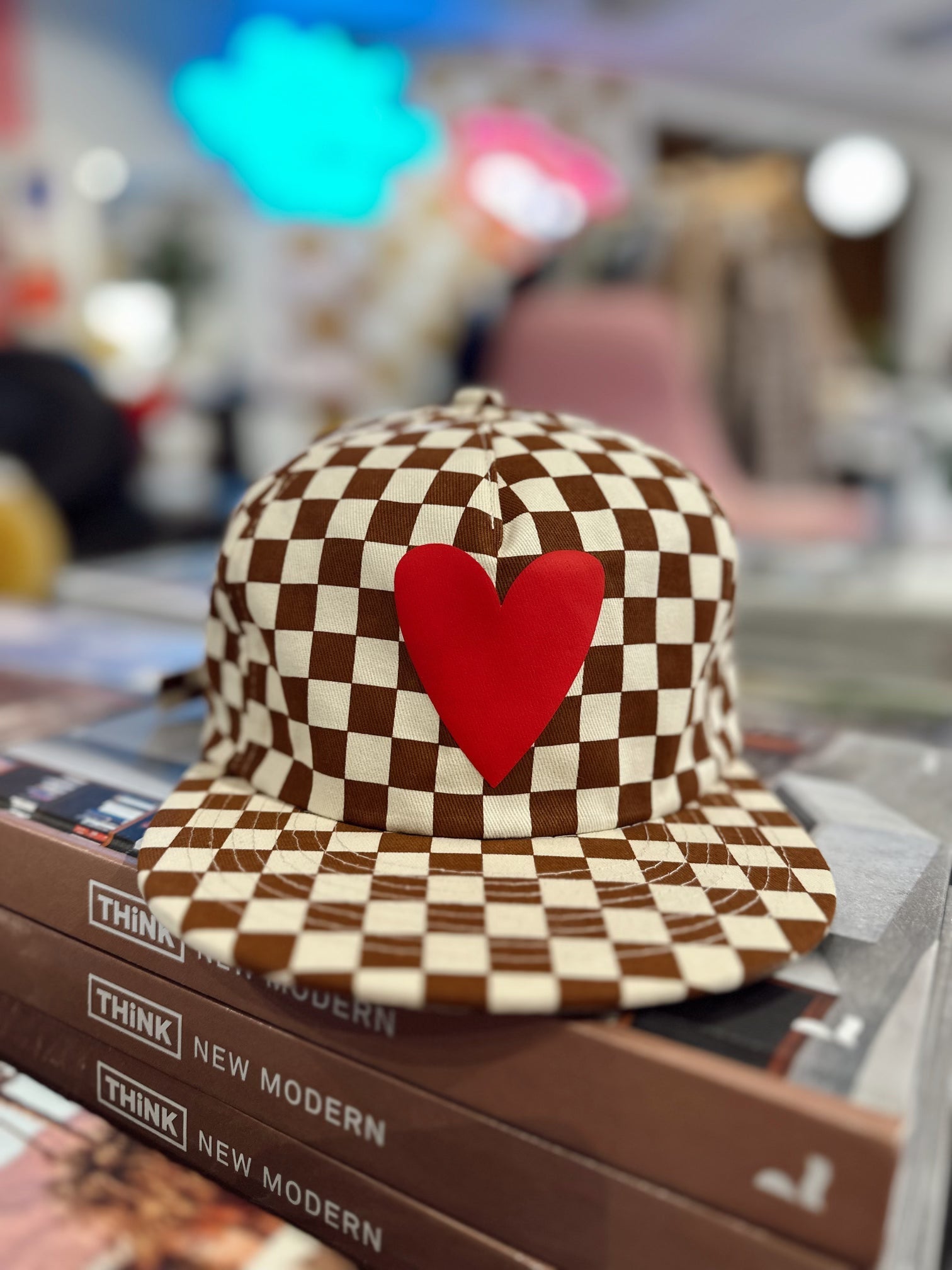 Checkered Heart Hat – ascot + hart