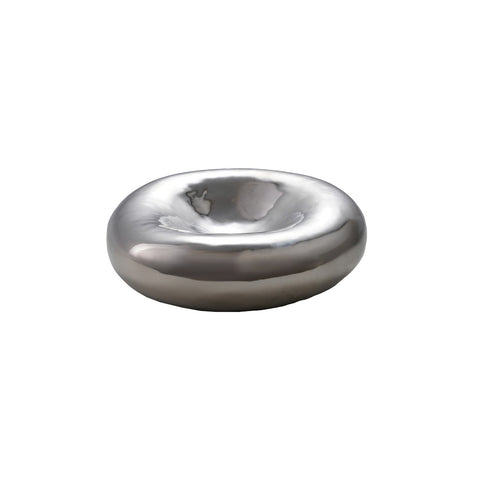 Chrome Stoneware Bowl - ascot + hart