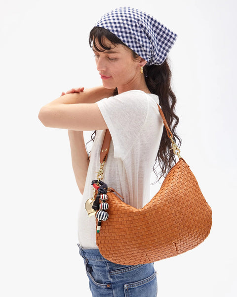 Clare V. Beaded Stripe Fob - ascot + hart