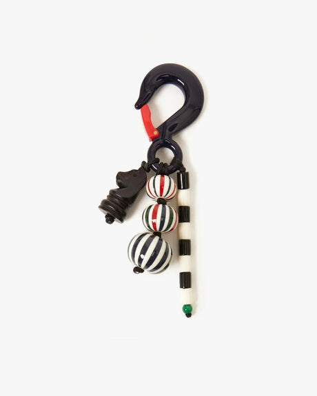 Clare V. Beaded Stripe Fob - ascot + hart