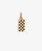 Clare V. Checker Dogtag Charm - ascot + hart
