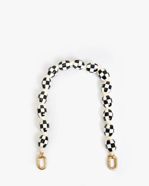 Clare V. Checker Shortie Strap - ascot + hart
