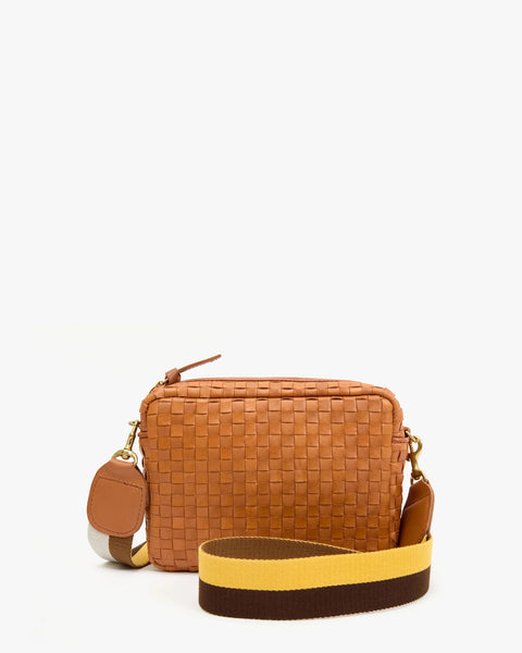 Clare V. Crossbody Strap - Marigold Multi Reversible Stripe - ascot + hart