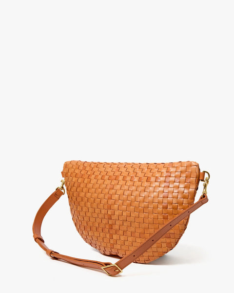 Clare V. Grande Fanny - Natural Woven Checker - ascot + hart