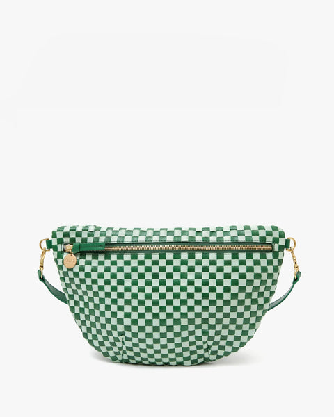 Clare V. Grande Fanny - Woven Checkered - ascot + hart