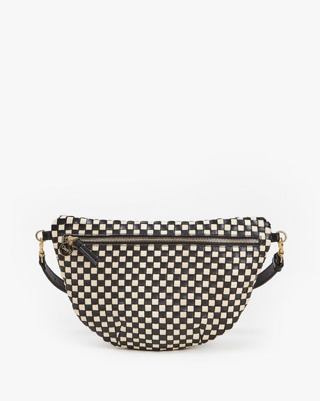 Clare V. Grande Fanny - Woven Checkered - ascot + hart