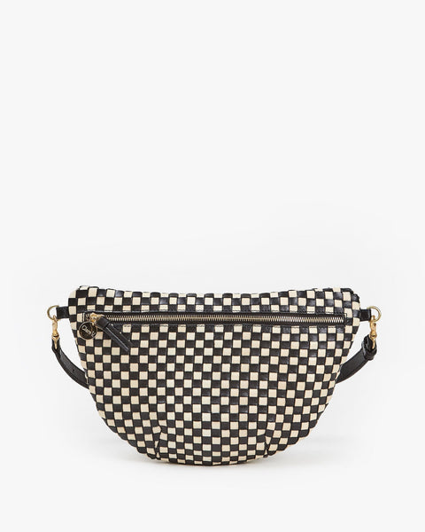 Clare V. Grande Fanny - Woven Checkered - ascot + hart