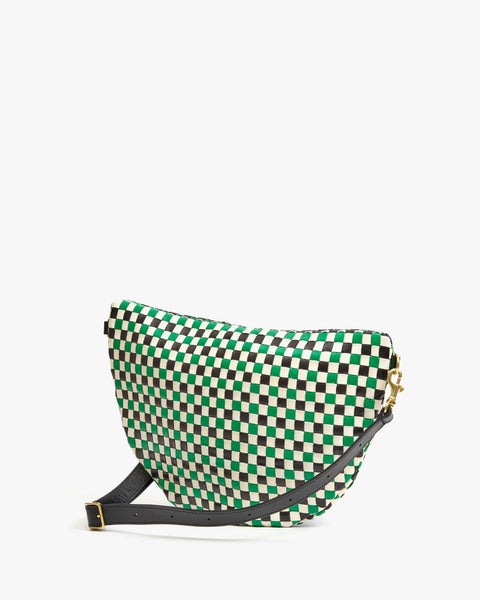 Clare V. Grande Fanny - Woven Checkered - ascot + hart