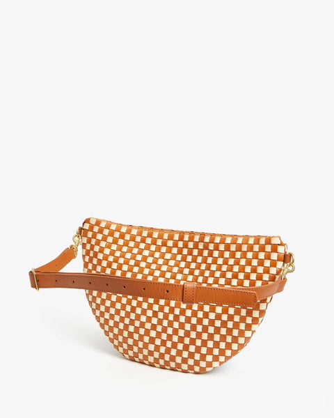 Clare V. Grande Fanny - Woven Checkered - ascot + hart