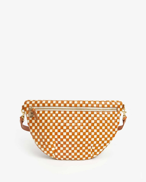 Clare V. Grande Fanny - Woven Checkered - ascot + hart