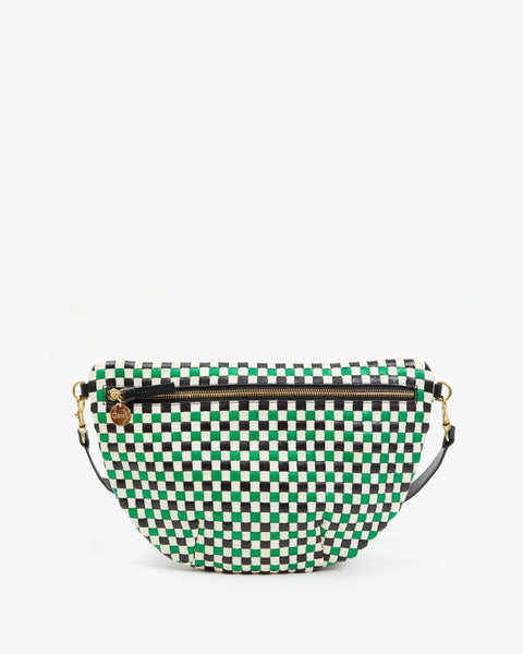 Clare V. Grande Fanny - Woven Checkered - ascot + hart