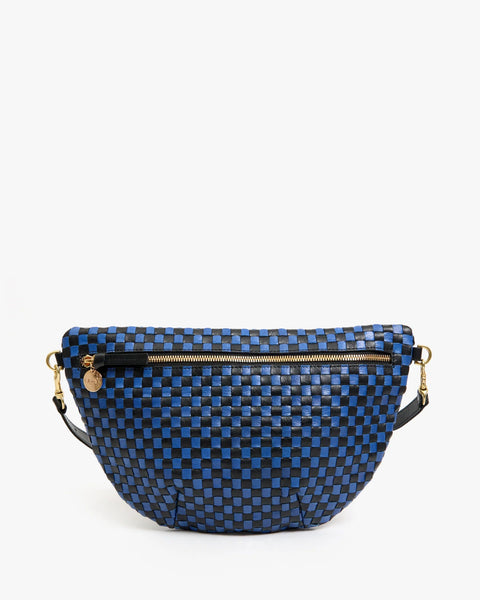 Clare V. Grande Fanny - Woven Checkered - ascot + hart