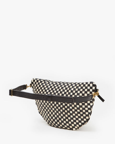 Clare V. Grande Fanny - Woven Checkered - ascot + hart