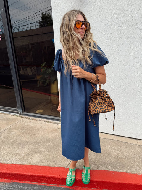 Cleo Puff Sleeve Dress - ascot + hart