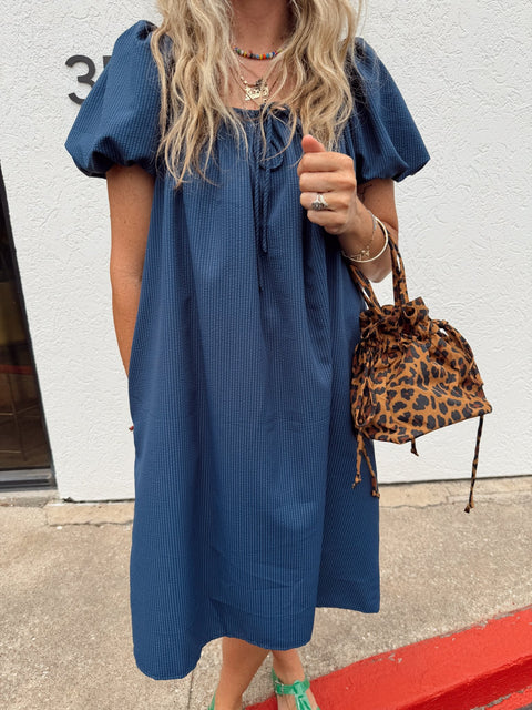 Cleo Puff Sleeve Dress - ascot + hart