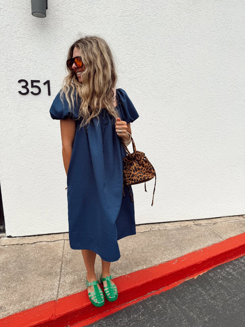 Cleo Puff Sleeve Dress - ascot + hart