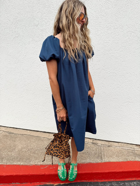 Cleo Puff Sleeve Dress - ascot + hart