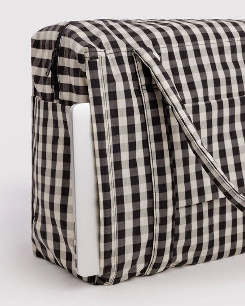 Cloud Carry-On - Black and Cream Gingham - ascot + hart