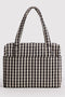 Cloud Carry-On - Black and Cream Gingham - ascot + hart