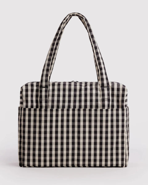 Cloud Carry-On - Black and Cream Gingham - ascot + hart
