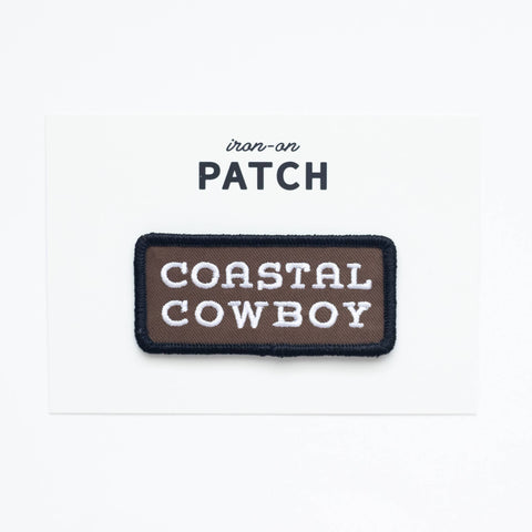 Coastal Cowboy Embroidered Iron on Patch - ascot + hart