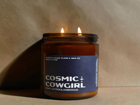 COSMIC COWGIRL - Saffron, Cedar & Amberwood Candle - ascot + hart