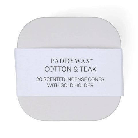 Cotton & Teak - Metal Incense Tin - ascot + hart